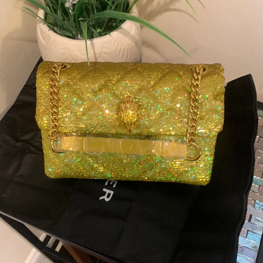 KURT GEIGER LONDON KENSINGTON SEQUINS CROSSBODY - Picture 5 of 16